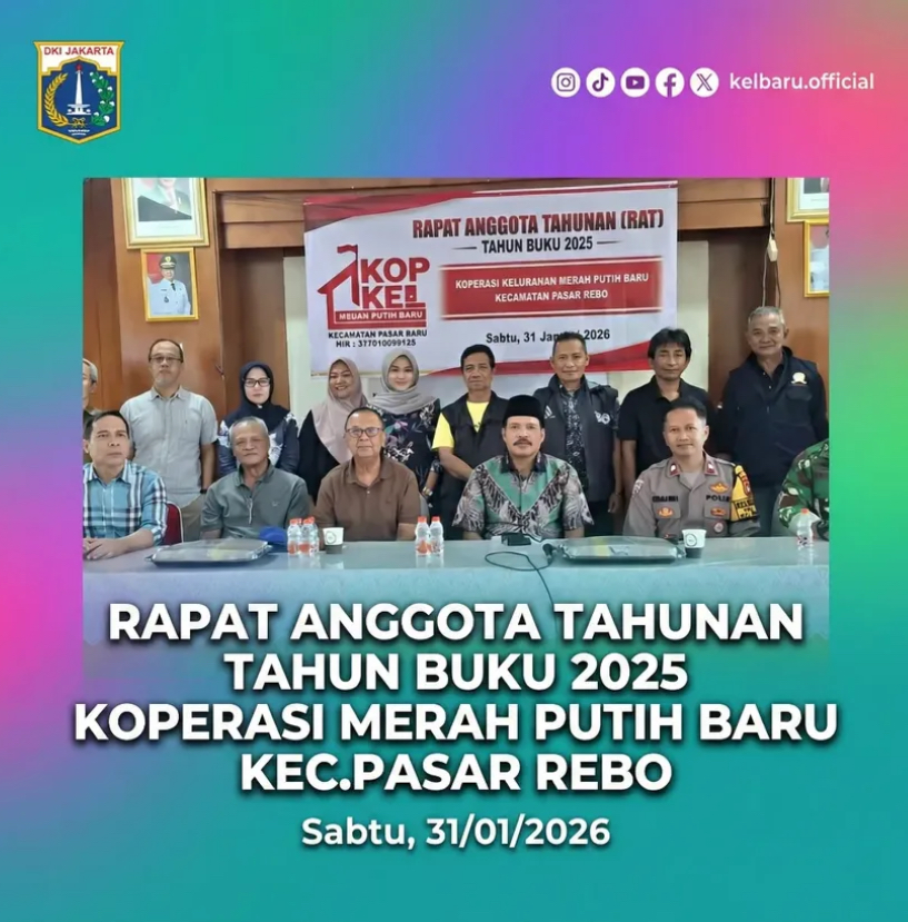 Rapat Anggota Tahunan (RAT) Tahun Buku 2025 Koperasi Merah Putih Baru Kecamatan Pasar Rebo 