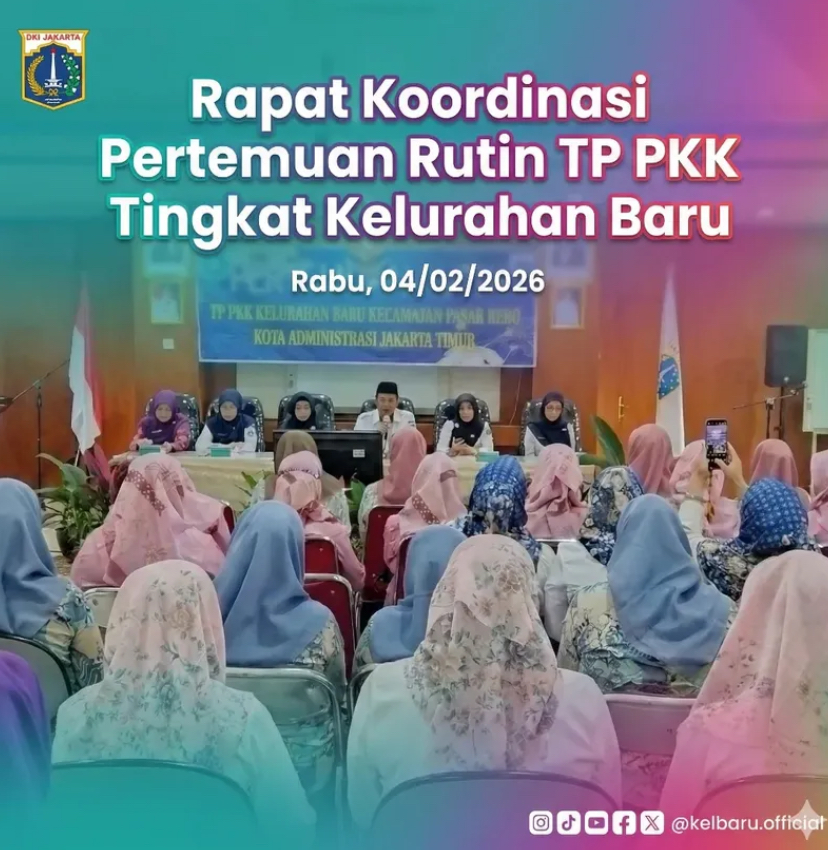 Rapat Koordinasi Pertemuan Rutin TP PKK Tingka